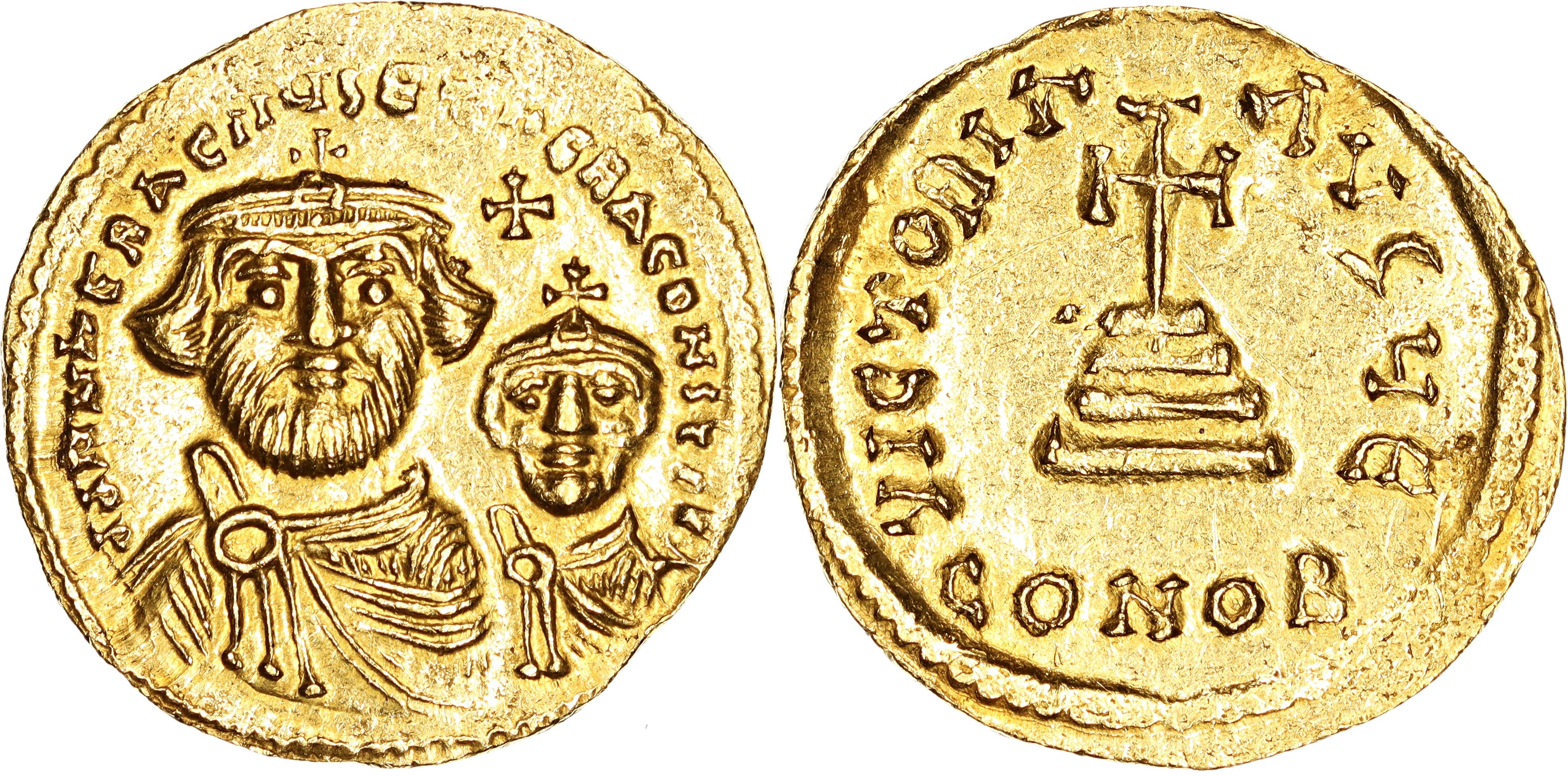 Byzantine Empire, Heraclius, Gold Solidus, 610-641 AD, nEF