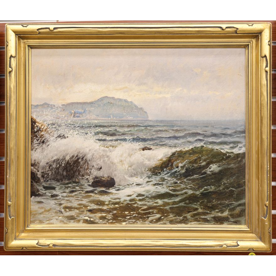 Lloyd Jensen Gilt Carved Oil Painting Frame 2.5'' - Fits 19''x23''