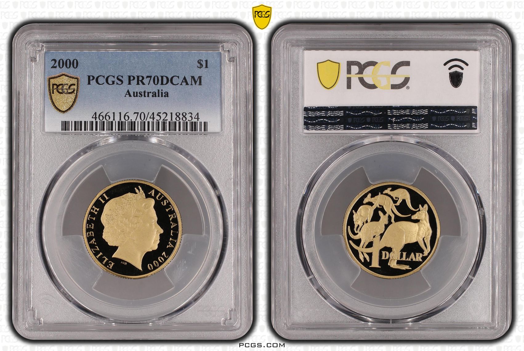Elizabeth II, One Dollar, 2000, PCGS PR 70DCAM