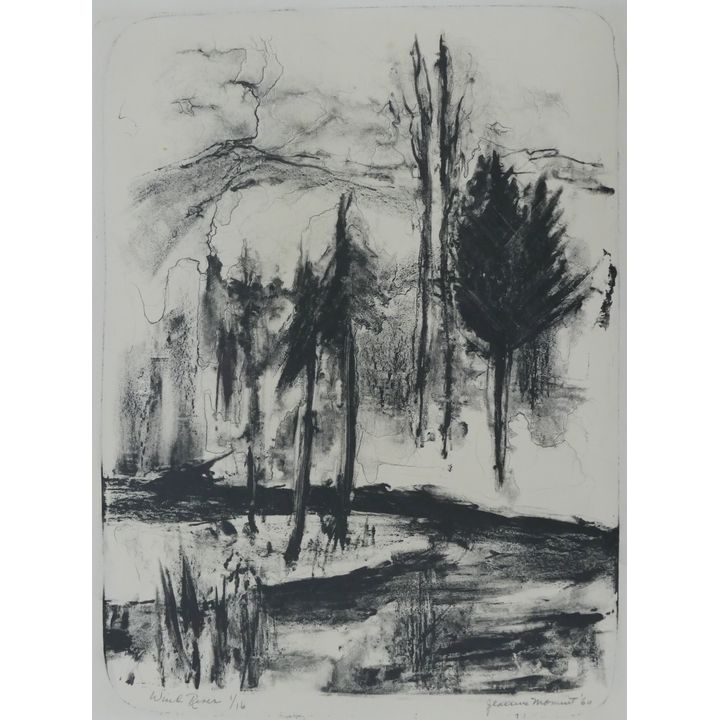 Jeanne Moment ''Wind River'' 1960 Lithograph