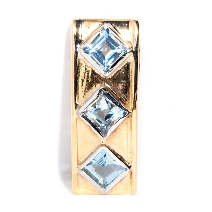 Aquamarine 14 Carat Gold Pendant
