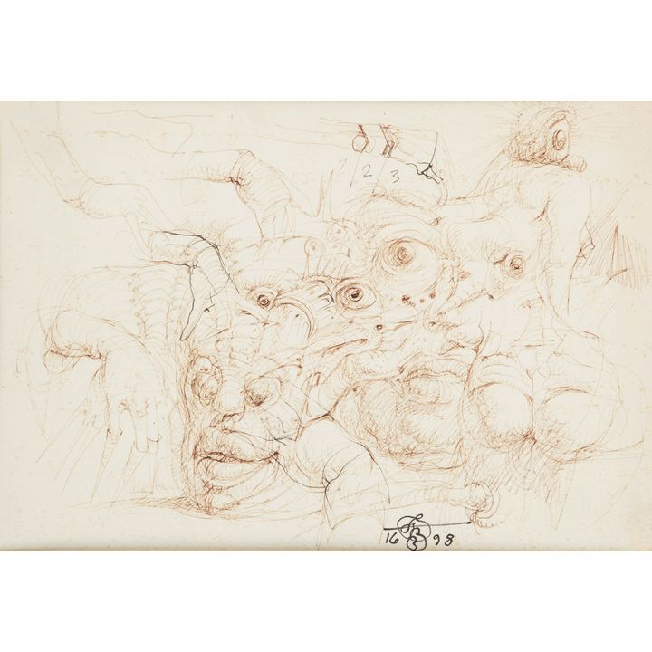 Franciszek Starowieyski | Bez tytułu - praca dwustronna, 1998 r.