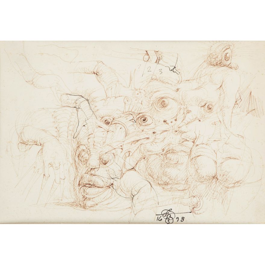Franciszek Starowieyski | Bez tytułu - praca dwustronna, 1998 r.