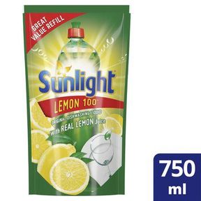 Sunlight Regular Degreasing Dishwashing Liquid Detergent Refill 750ml|