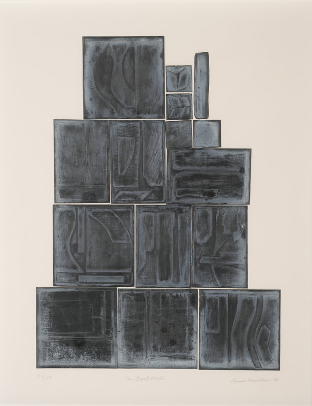 Louise Nevelson
(American, 1899-1988)
The Great Wall, 1970