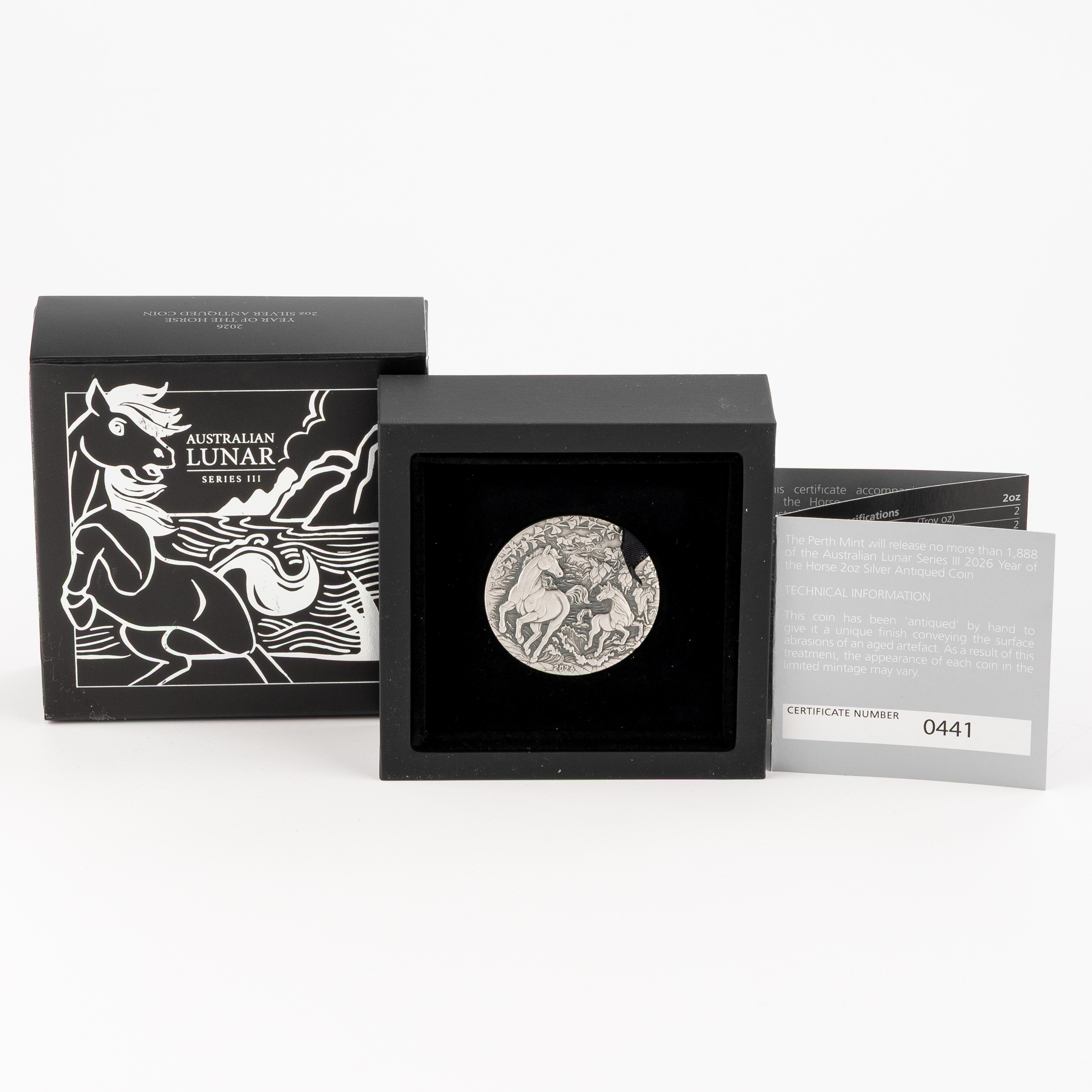 Charles III, Perth Mint - Australian Lunar Series III, Two Dollars, 2026, UNC