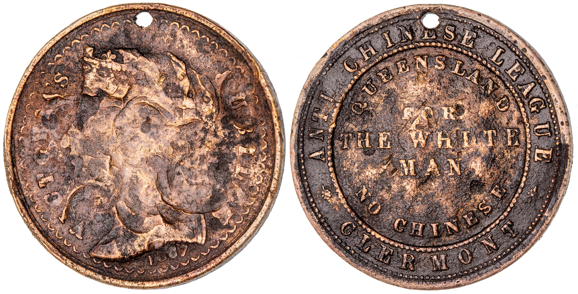 Clermont, Queensland, Anti-Chinese League, 1887, VG