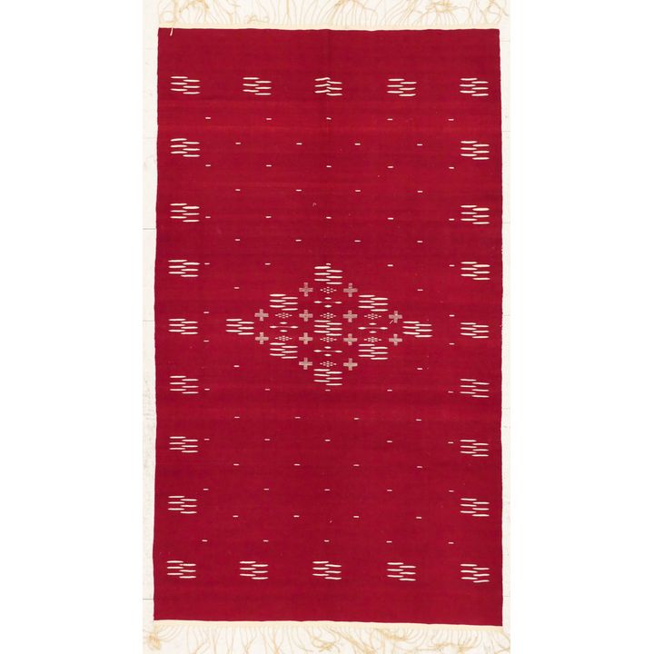 Old Mexican Saltillo Woven Sarape- 6.5'x3.5' approx