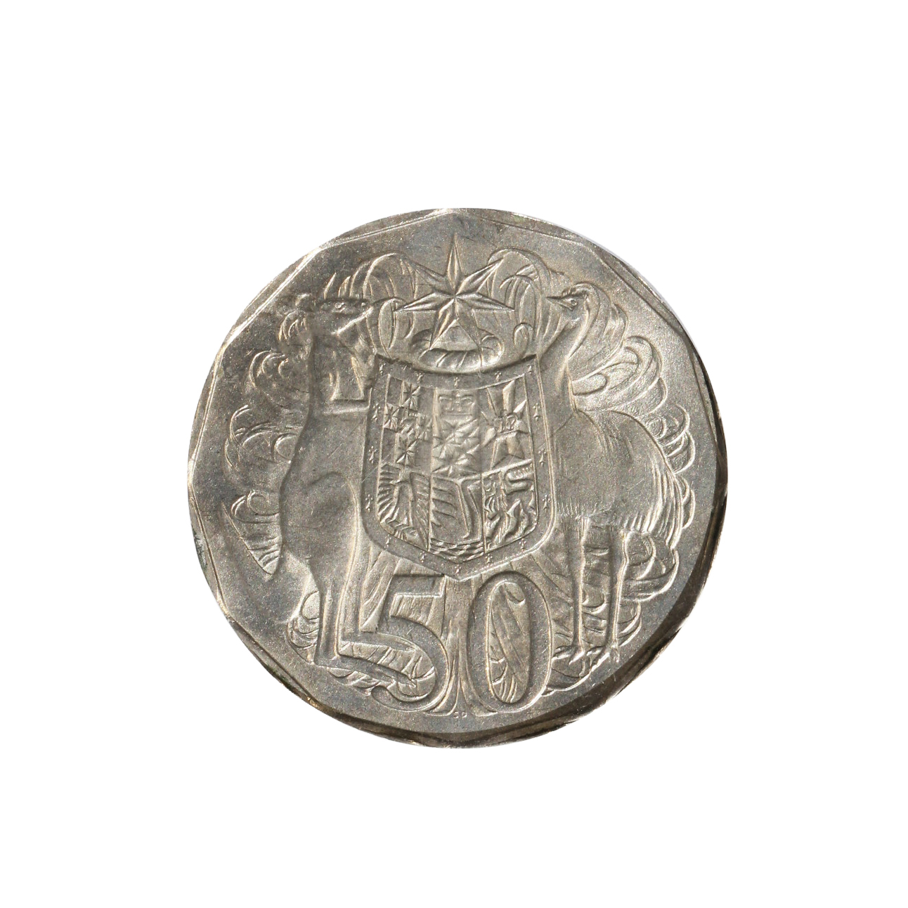 843. · Elizabeth II, Fifty Cents, 1983, MS 62