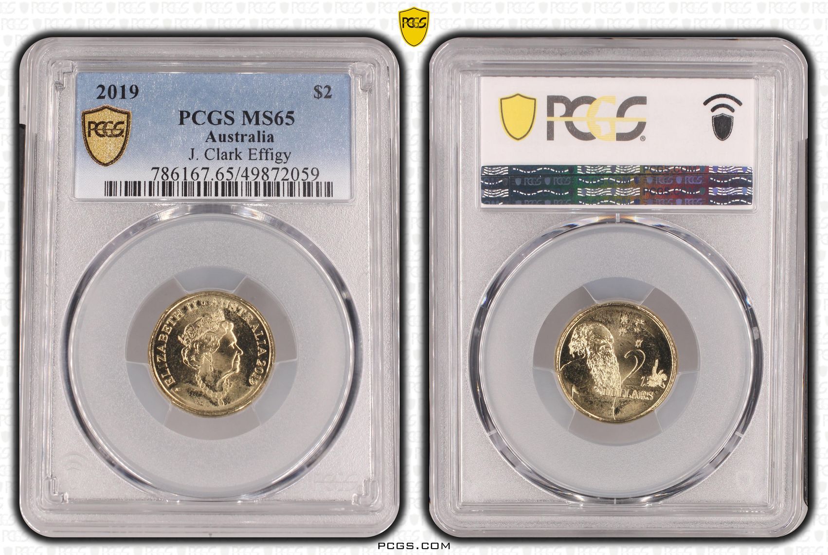 J. Clark Effigy , Two Dollar, 2019, PCGS MS65