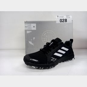 ADIDAS WOMEN'S TERREX SPEED FLOW TRAIL RUNNING SHOES - BLACK - CORE BLACK/CRYSTAL WHITE/SOLAR YELLOW - UK 6