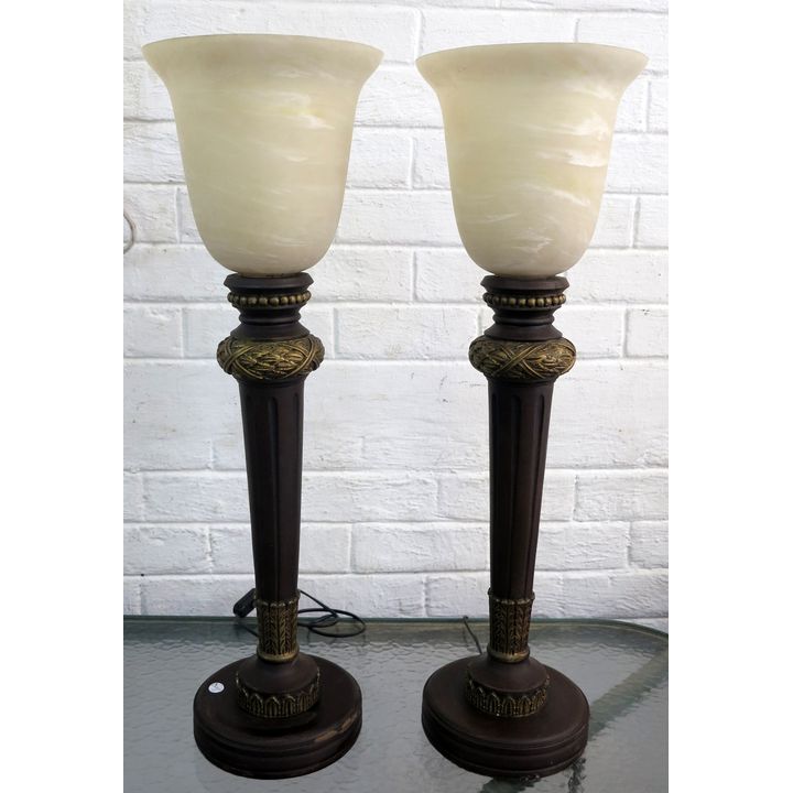 PAIR OF TABLE LAMPS,