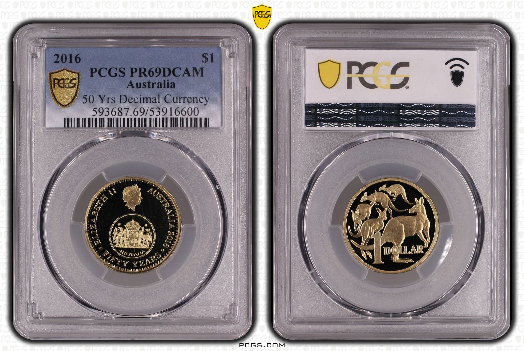 50 Yrs Decimal Currency, One Dollar, 2016, PR69DCAM