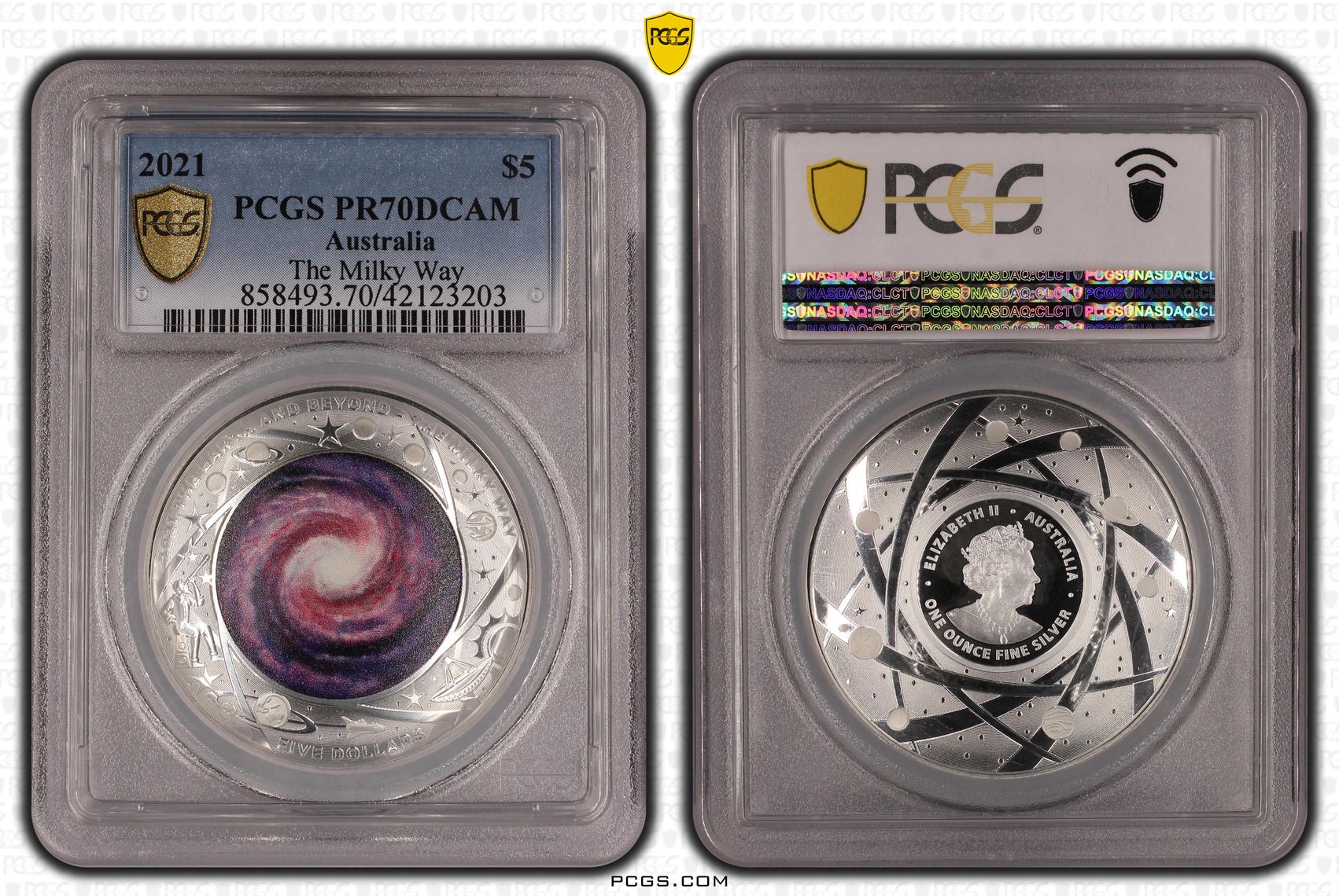 The Milky Way, Five Dollar, 2021, PCGS PR70DCAM