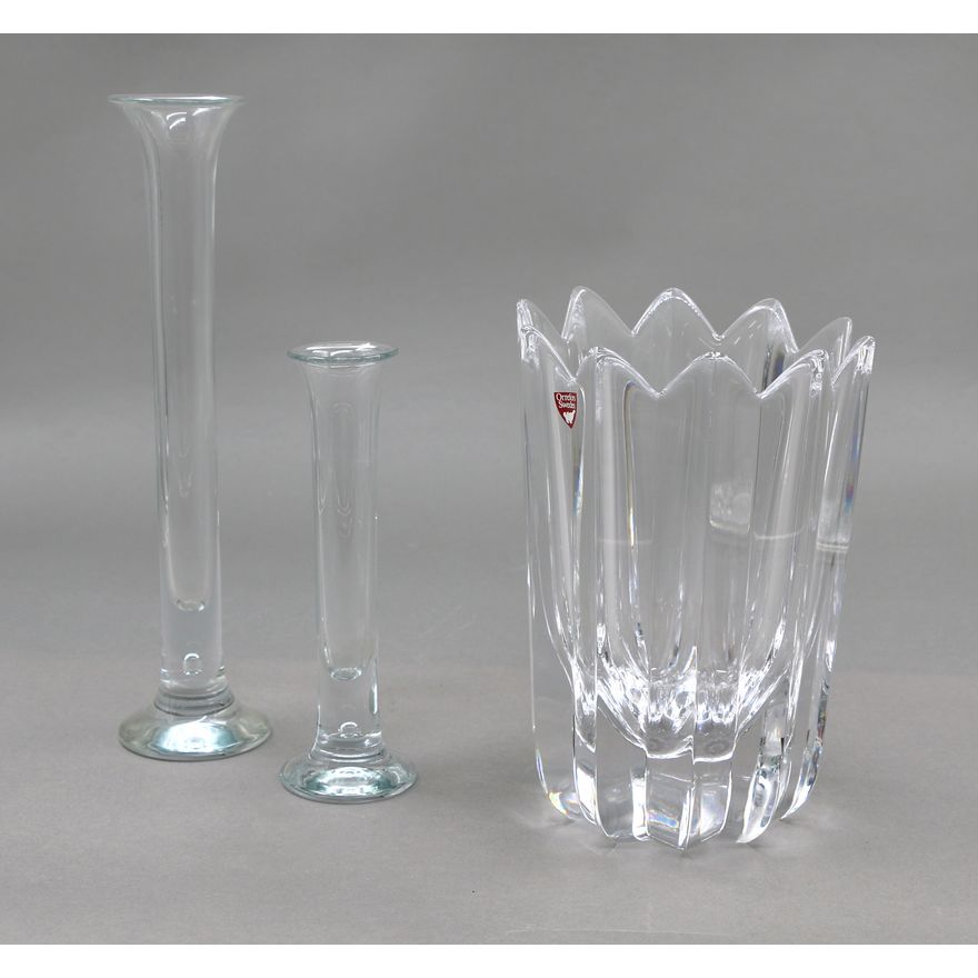 Orrefors and Holmegaard - Selection of vases