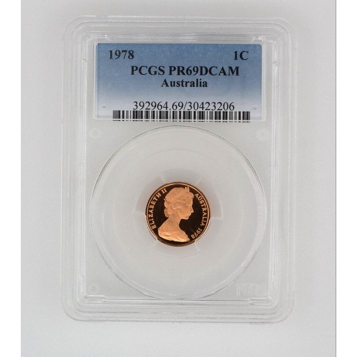 Elizabeth II, One Cent, PR69DCAM , 1978