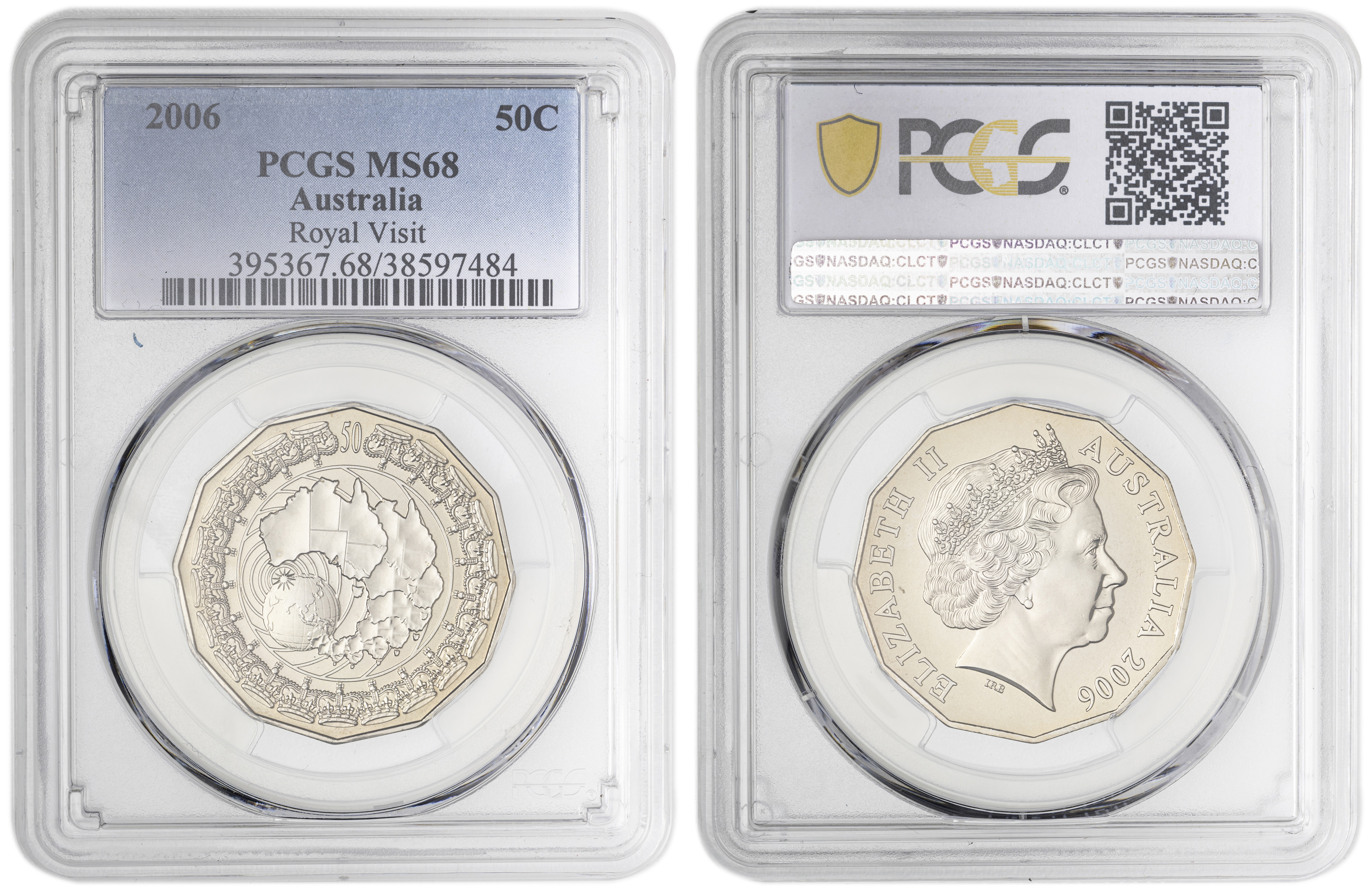 Royal Visit , Fifty Cent, 2006, PCGS MS68