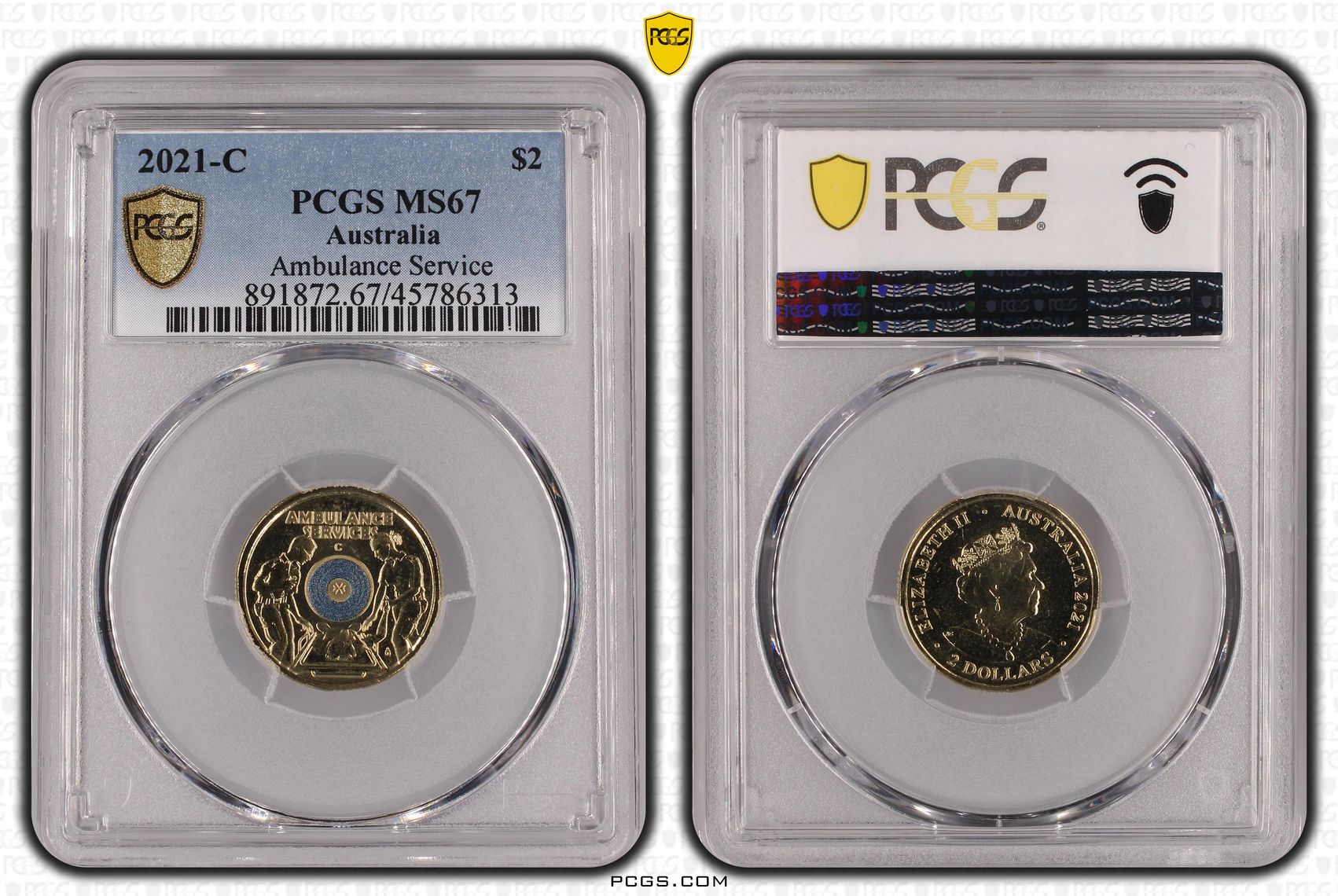 Ambulance Service, Two Dollar, 2021-C, PCGS MS67
