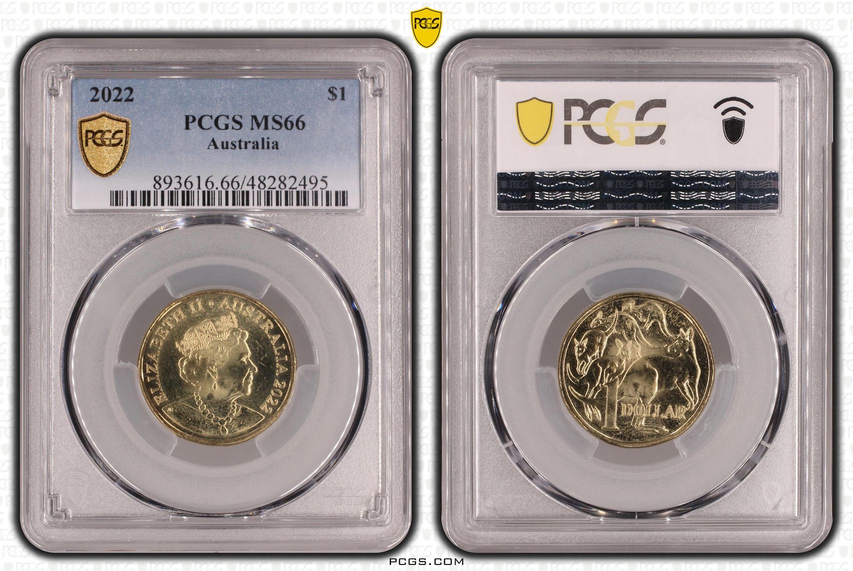 One Dollar, 2022, PCGS MS66