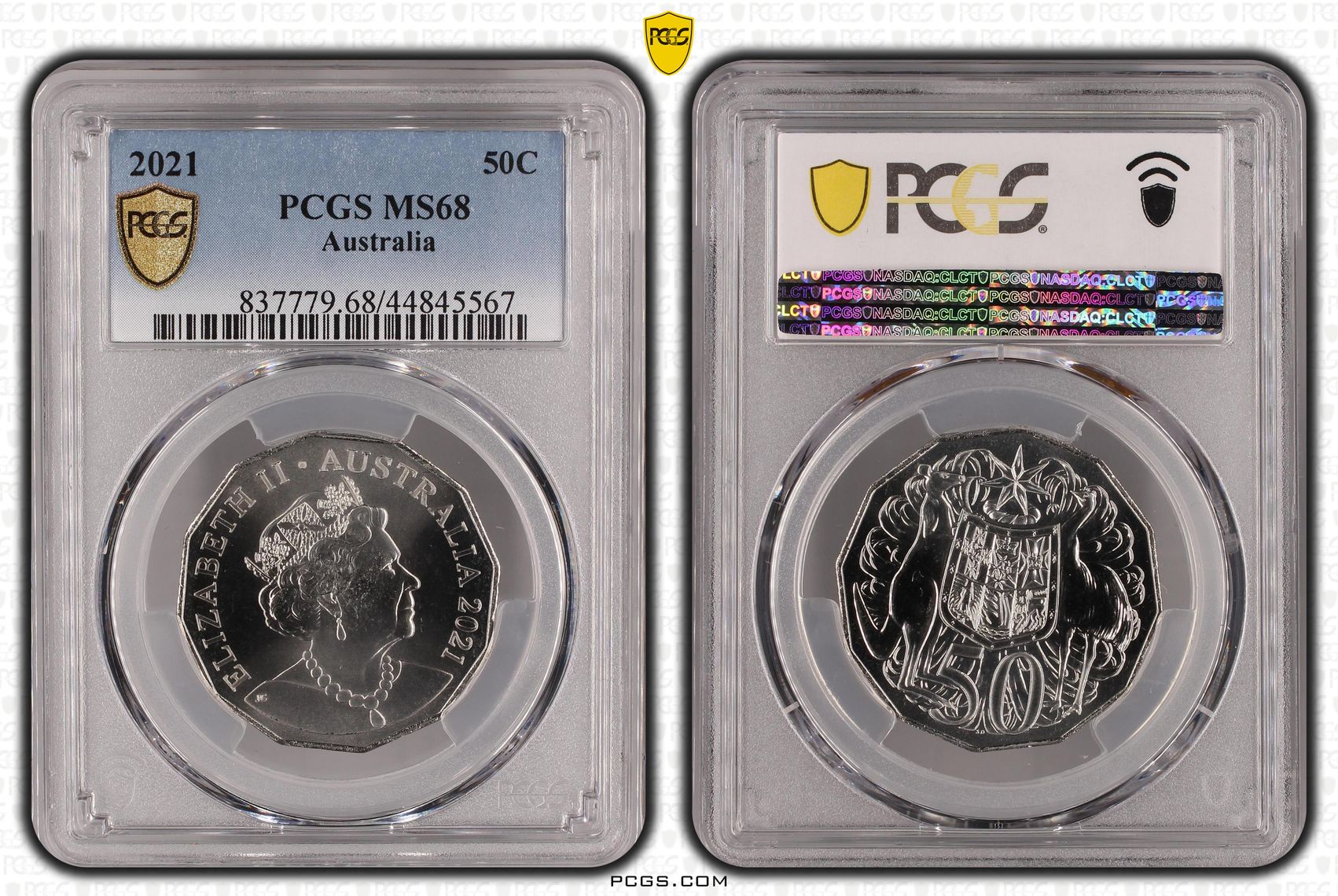 , Fifty Cent, 2021, PCGS MS68