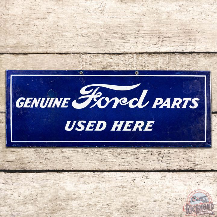 1920 Genuine Ford Parts Used Here SS Porcelain Sign