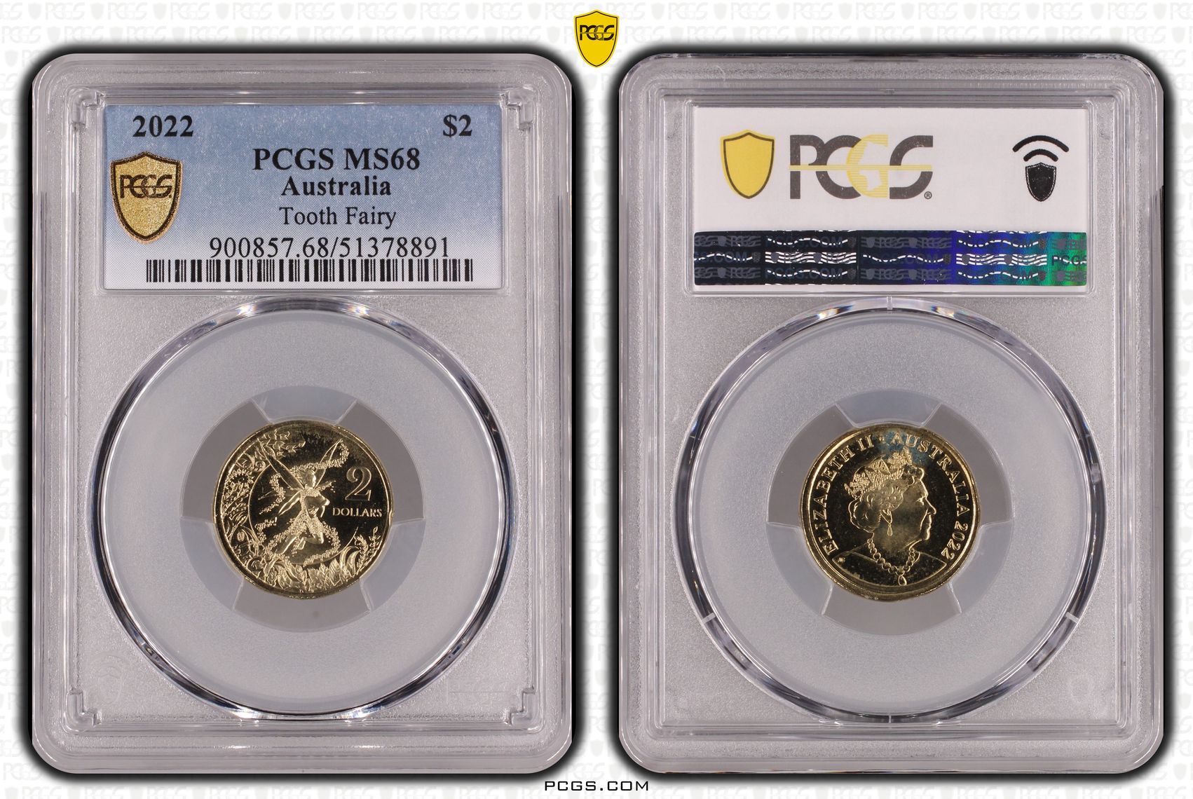 Tooth Fairy, Two Dollar, 2022, PCGS MS68