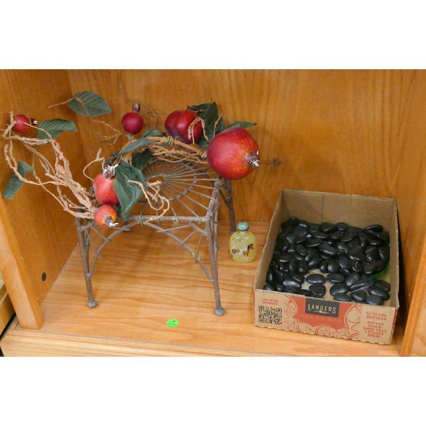 Shelf Asian Decor and Snuff Bottle