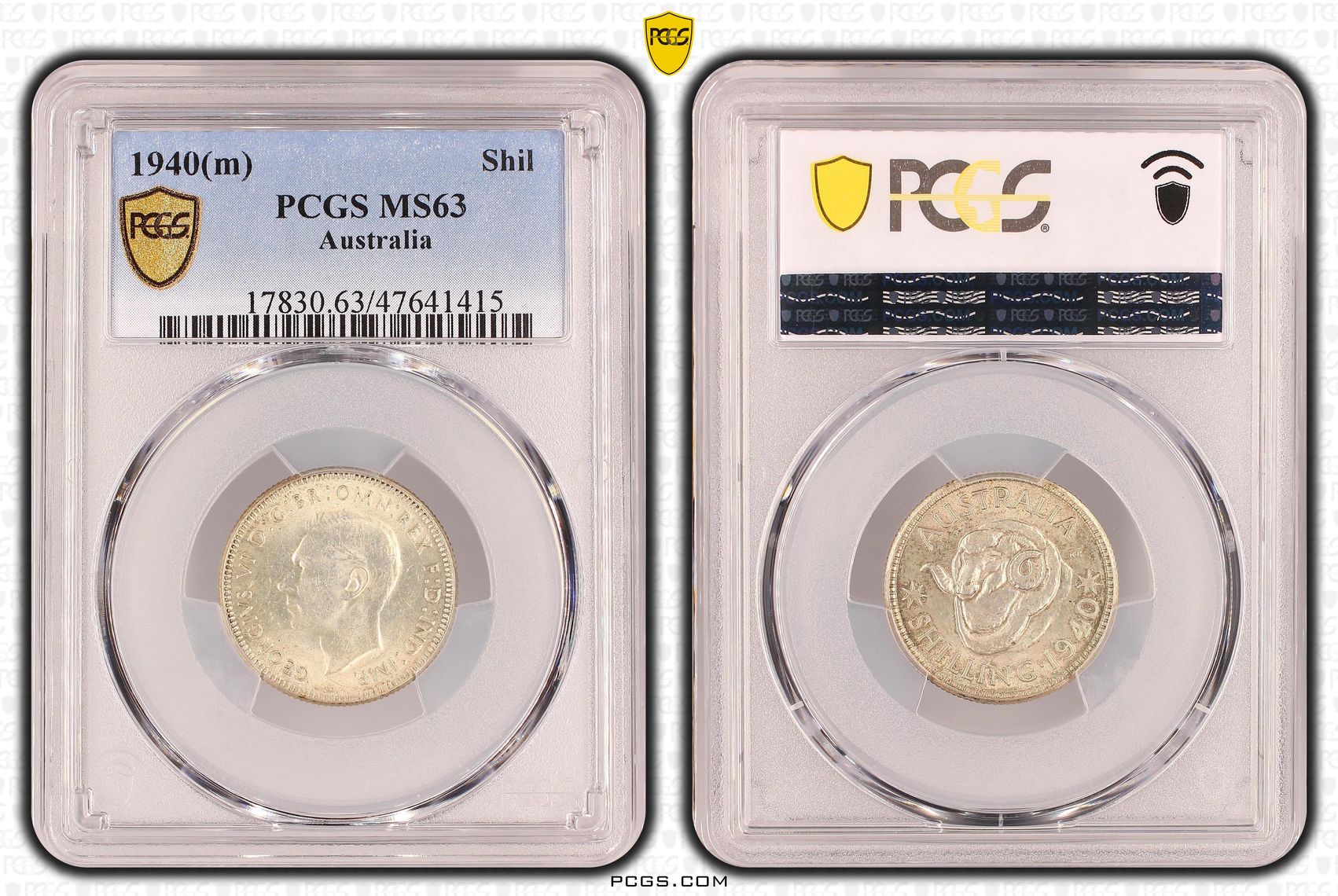 George VI, Shilling, 1940(m), PCGS MS63