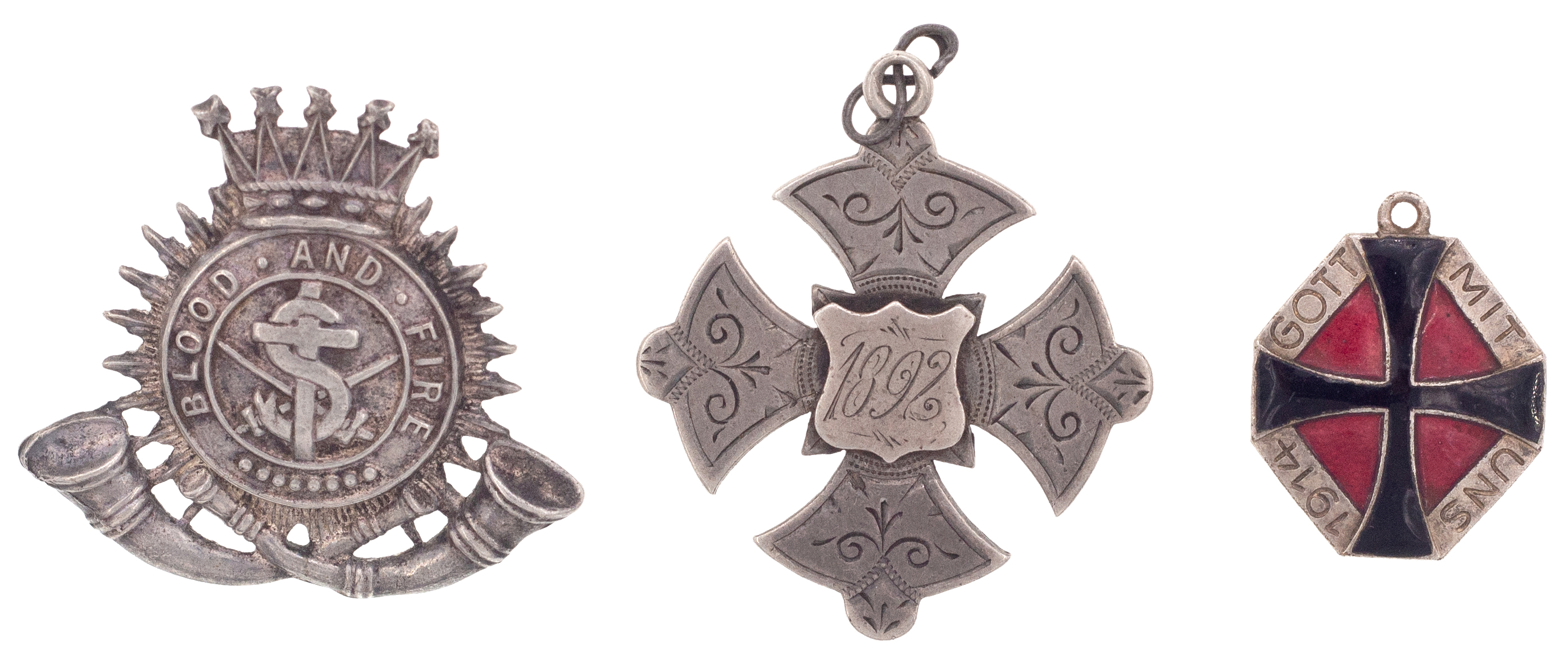 Silver Badge & Medals, 1892 - 1914, VF