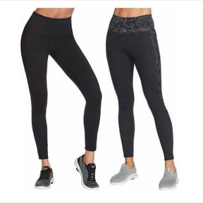 SKECHERS GO FLEX HIGH WAISTED 2 EXTERIOR SIDE POCKETS LEGGING SZ M