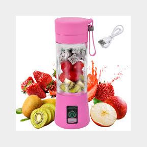 Mini Blender Pink - Portable Rechargeable (350ml) - Pack your fresh or frozen fruit ice- 51748/10007 SN B2 (S11)