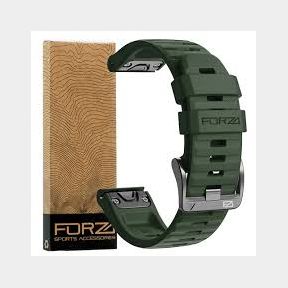 Forza Garmin Fenix 7X/6X/5X/5X Plus/3 Quick Release Silicone Strap - Army Green - Bar 9902005028656 - 51748/20256 AS B2 (S9)