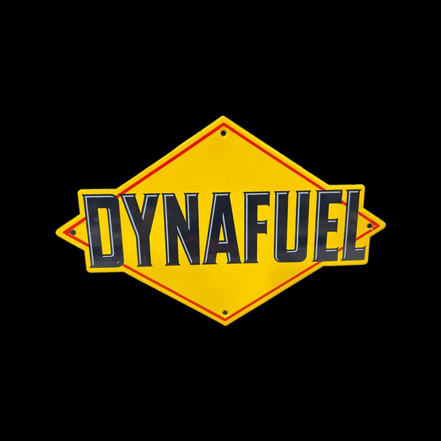 Dynafuel Pump Plate Porcelain Sign