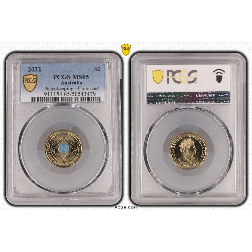 Peacekeeping - Colorized, Two Dollar, 2022, PCGS MS65