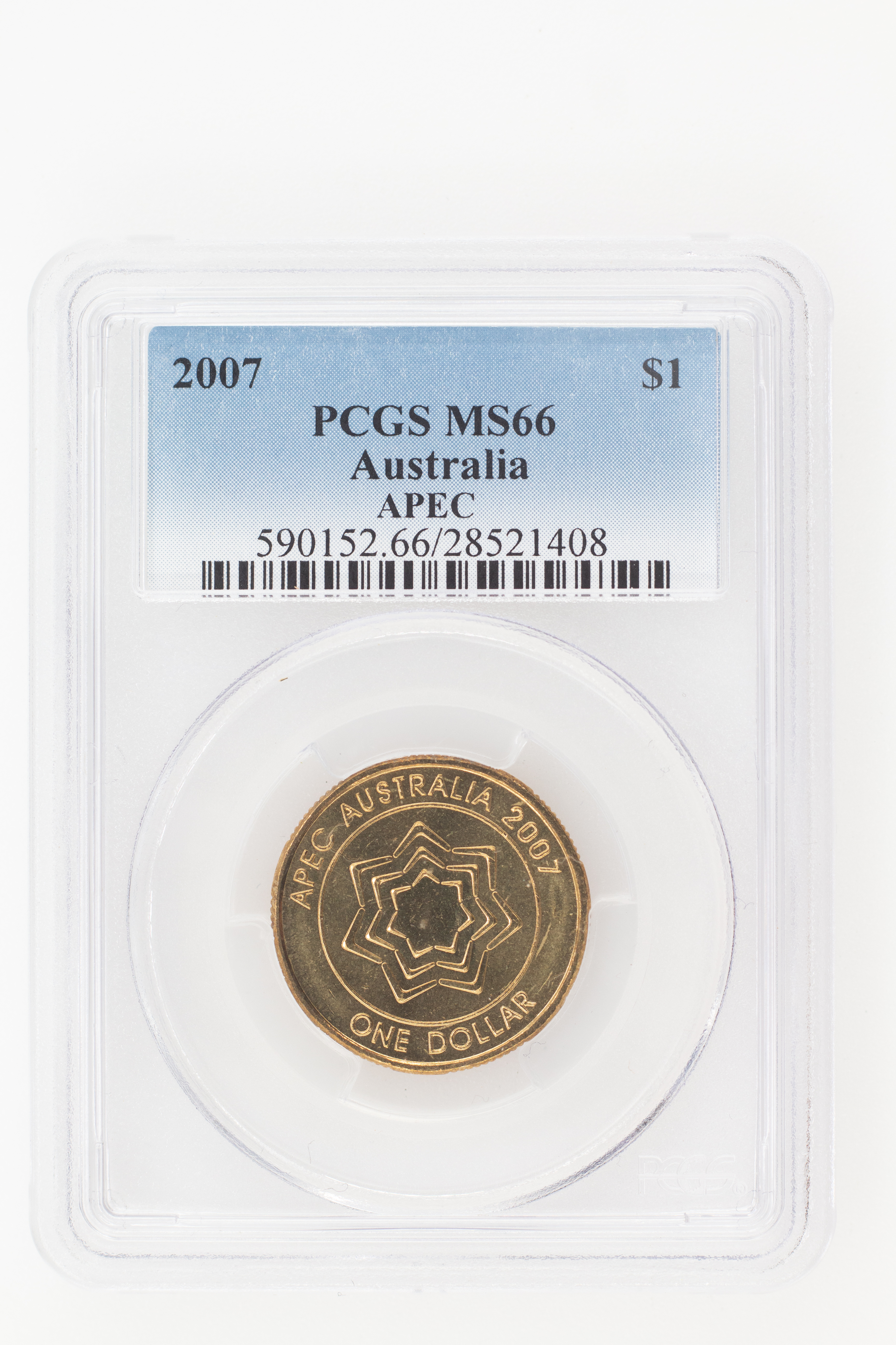 2007 Australia One Dollar, $1 APEC PCGS - MS66 -408