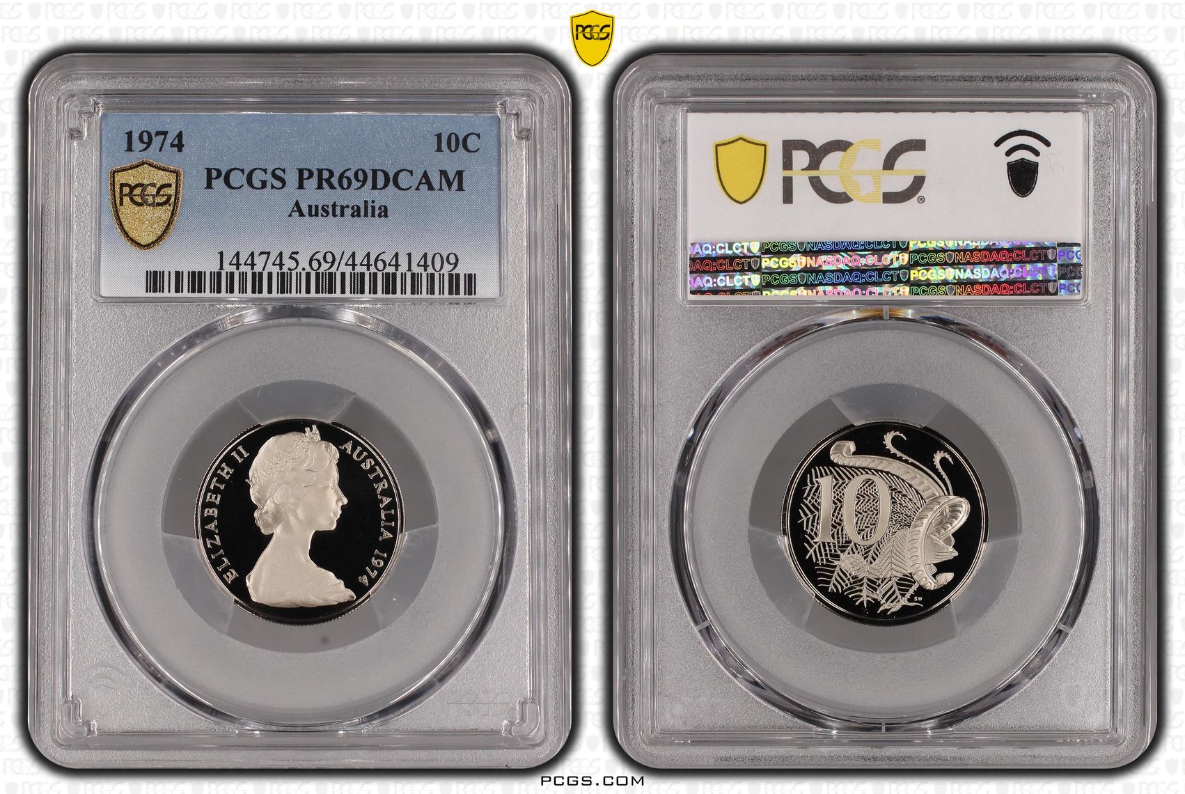 1974 Australia Ten Cent, 10c PCGS - PR69DCAM -409