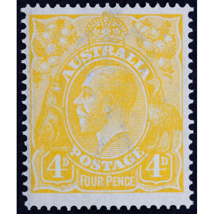 Single Watermark, Fourpence, 1916, Fine