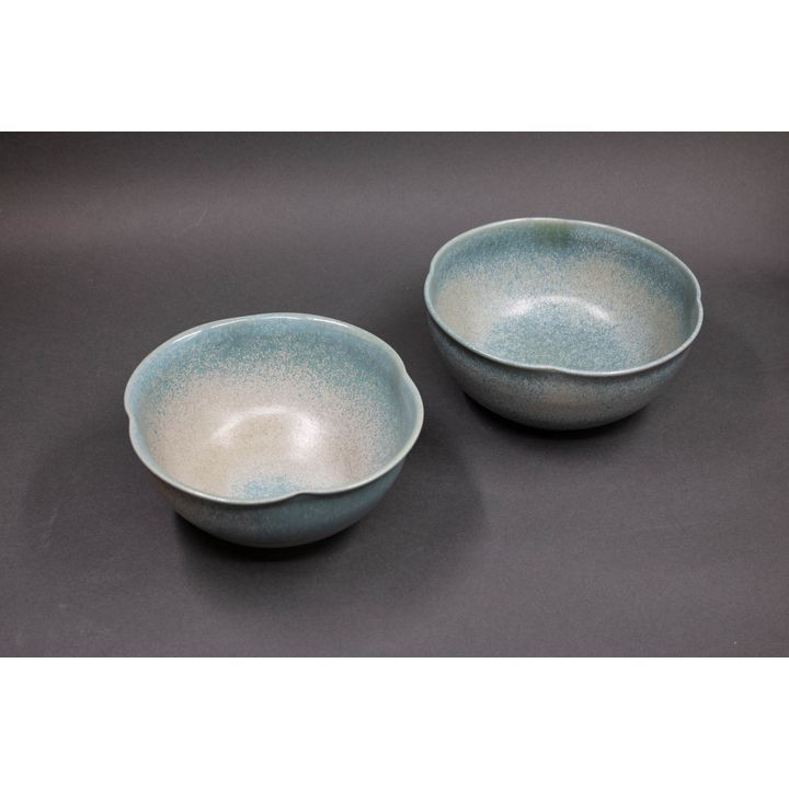 Graeme Storm - Pair of lobed rim bowls