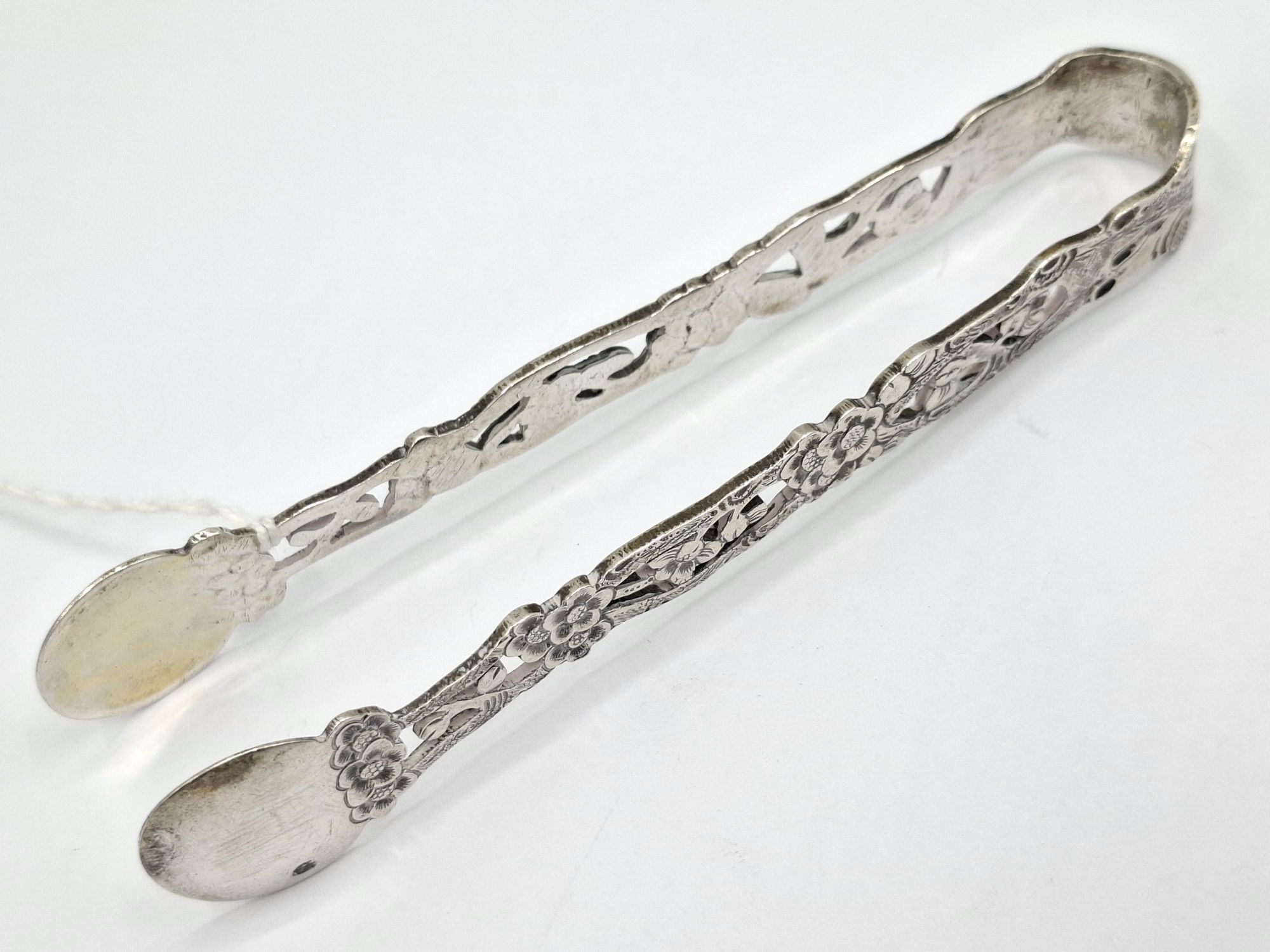 Chinese Silver Sugar Tongs