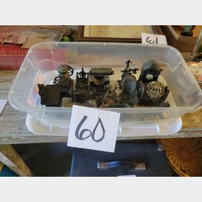 Vintage pencil sharpener and other decorative items