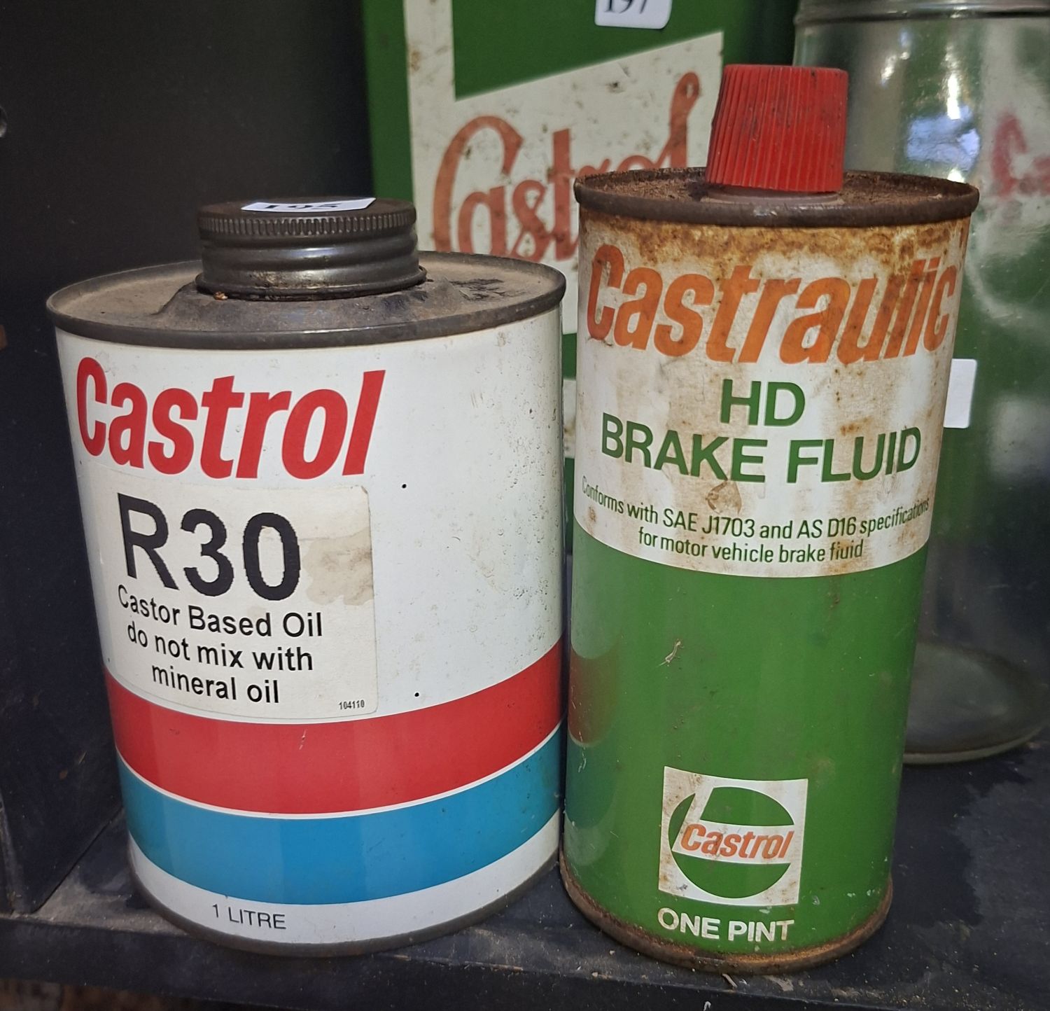 Castrol Tins
