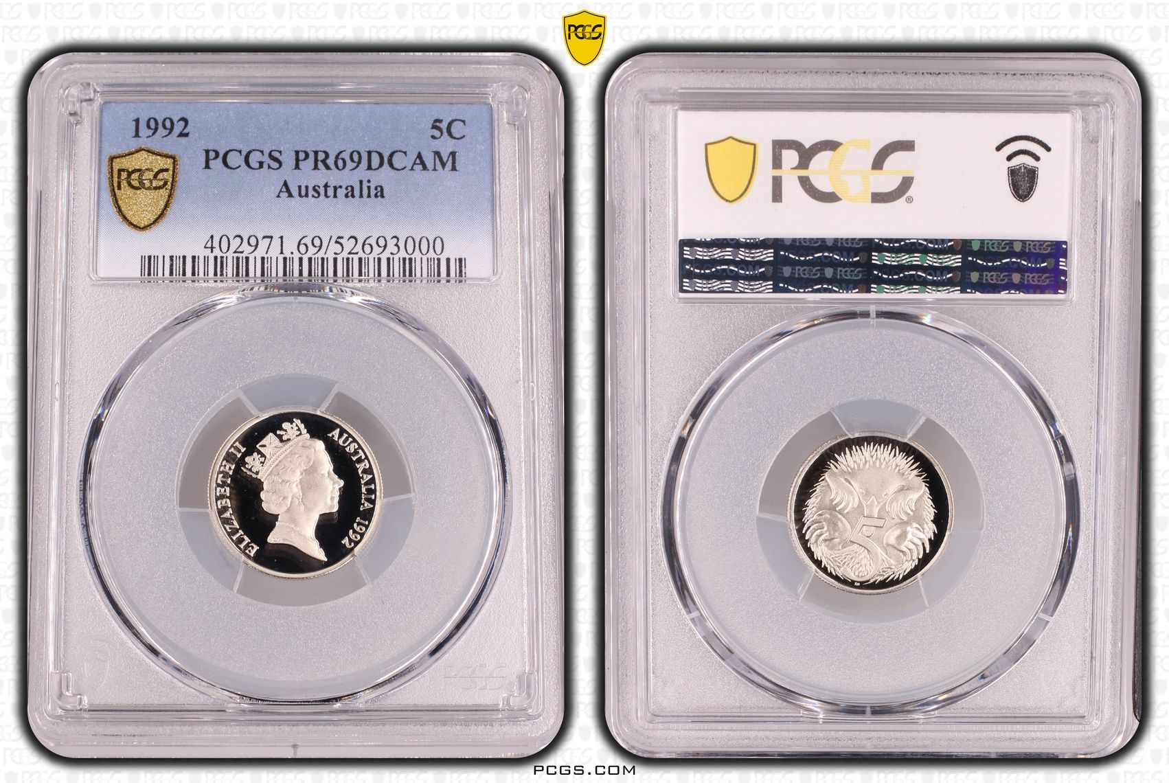 Five Cent, 1992, PCGS PR69DCAM