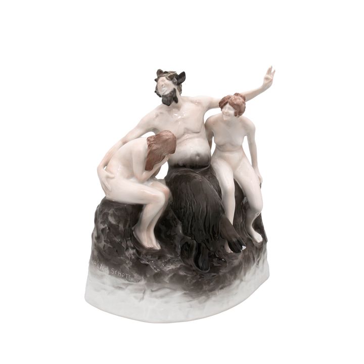 Figura „Faun z nimfami”, proj. Walter Schott, Rosenthal, ok. 1920