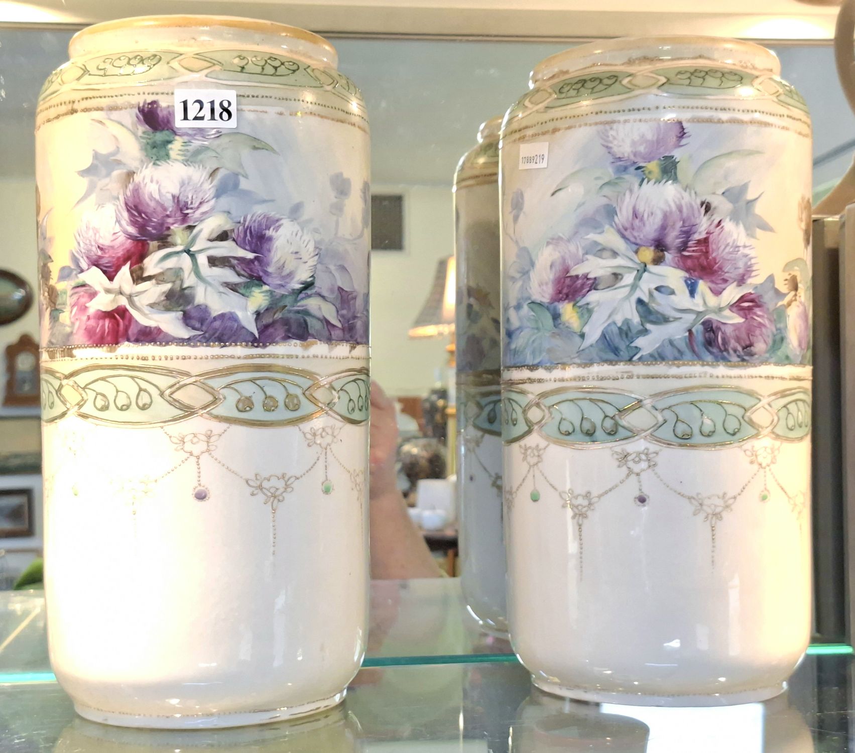 1218 · A PAIR OF ROYAL NIPPON VASES