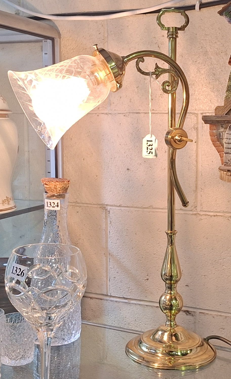 EXQUISITE BRASS SIDE LAMP