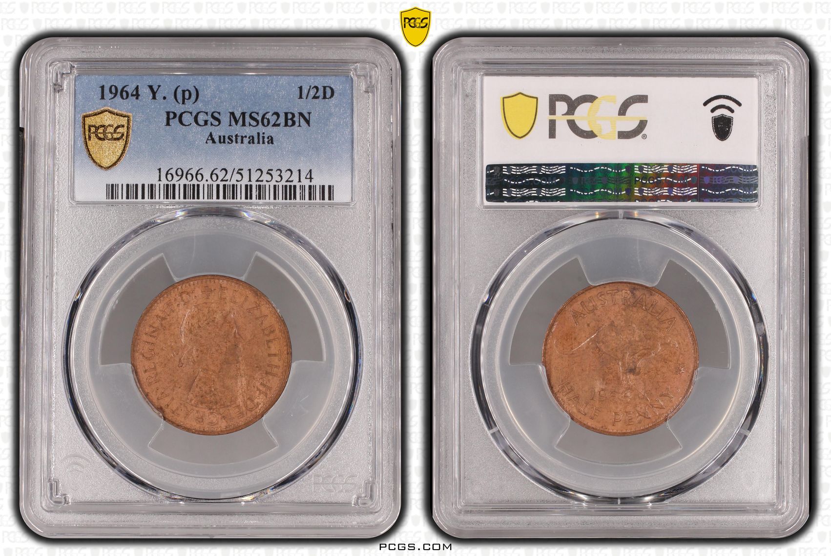 Elizabeth II, 1964 Y. (p), PCGS MS62BN