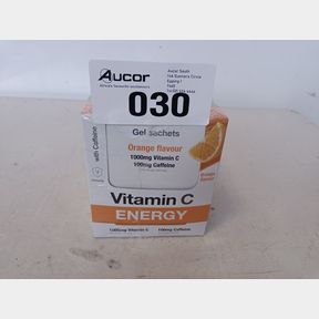VITATECH VITAMIN C ENERGY GEL SACHETS ORANGE - 30 X 30ML SACHETS