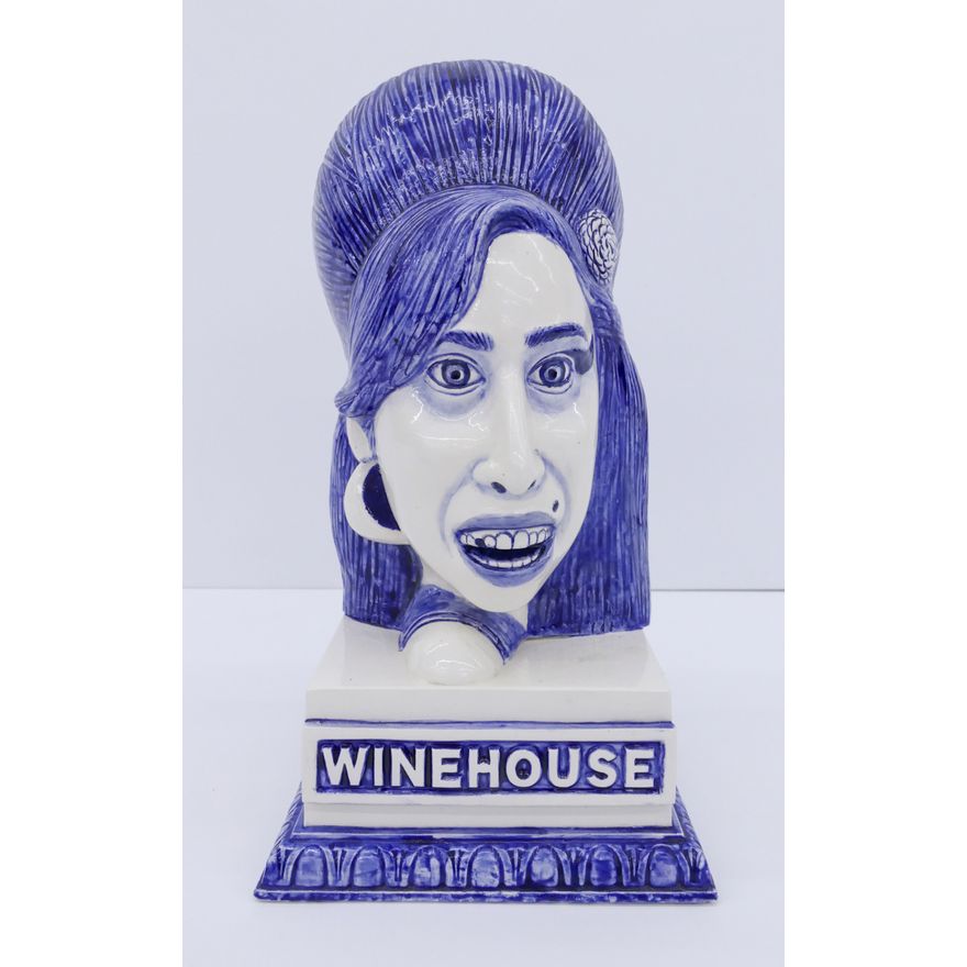 Charles Krafft "Pitchfork Pals" (Amy Winehouse) 2014 Ceramic