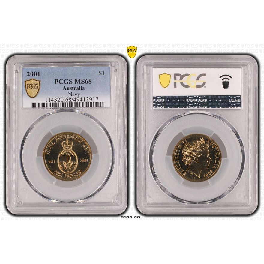 Navy, One Dollar, 2001, PCGS MS68