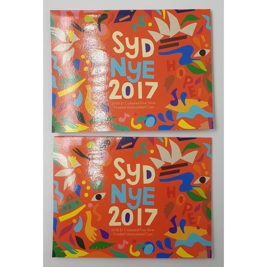 Sydney NYE 1/2oz. Silver Coins (x2)